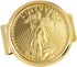 American Coin Treasures Gold Tone Coin Money Clip - Tribute To $20 1933 Saint Gaudens Double Eagle Gold Piece MoneyClip - Holder...
