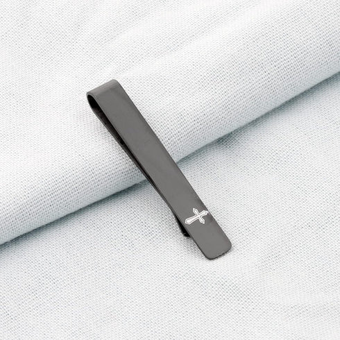 BEKECH Faith Gift for Men Cross Tie Clip Gift Christian Jewelry Gift for Religious Men Boss Coworkers Gift First Communion Jewelry for Him...