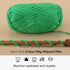 Yarn for Crocheting,100g Soft Yarn for Crocheting,Crochet Yarn for Sweater,Hat,Socks,Blankets(Green)......
