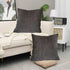 2 pcs Pack Throw Pillow Covers Corduroy Solid Soft Chestnut Brown 18x18 Inch Decorative Pillow Cases Chocolate Dark Brown for Couch Living Room So...