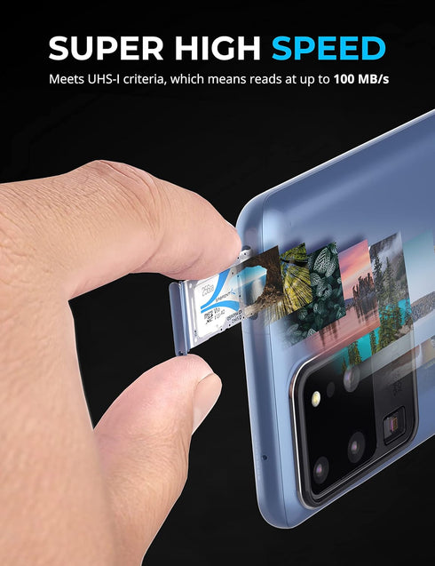 SABRENT Rocket V30 A2 256GB MicroSDXC Memory Card R100MB/s W30MB/s compatible with Steam Deck, Nintendo-Switch, Go Pro, Cameras, Smartphones. (SD-...