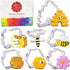 Bee Cookie Cutters 7-Pc. Set Made in the USA by Ann Clark, Cute Bee, Small Flower, Honey Pot, Beehive, Honeycomb and more...