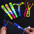 Amazing Led Flying Toys for Kids -12 PCS Light up Slingshot LED helicopter toy - Arrow Planes Glow in The Dark Party Favors for kids summer toys O...