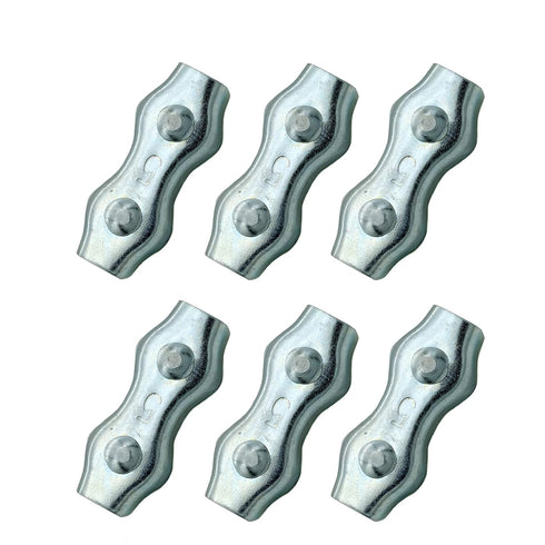 6Pcs M5 Poly Rope Connectors,Splicer Galvanized Steel Connector for Electric Fences Wires (6)...