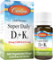 Carlson Super Daily D3 + K2, 50 mcg D3 + 45 mcg MK-7, Heart & Bone Health, 360 Liquid Drops, 10.16 ml...