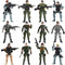 US Army Men and SWAT Team Toy Soldiers Action Figures with Military Weapons Accessories for Kids Boys Girls,12Pcs...
