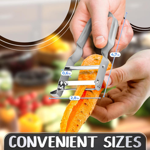 Vegetable Peeler – Multifunctional Stainless Steel Potato Peeler, Durable & Corrosion Resistant, Ergonomic Handle for Easy Use, Potato Peelers for...
