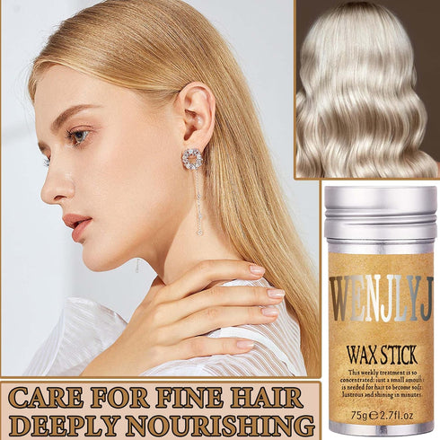 2 PCS Hair Wax Stick,Hair Slick Stick Avocado Flavored Non Greasy Hair Smoothing Cream Styling Gel for Flyaway Hair,Frizz Control Hair Care Produc...