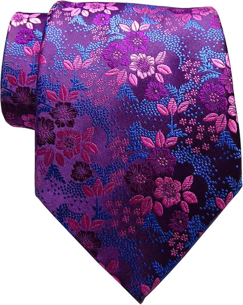 New Classic Floral JACQUARD WOVEN Silk Men's Tie Necktie...