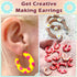 TAINSKY 4 Pcs Polymer Clay Hoop Guide, Polymer Clay Cutters for Polymer Clay Jewelry Making, Plastic Hoop Earring Maker Guide for Polymer Clay Ear...