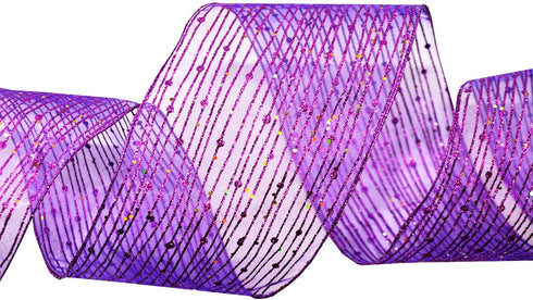 Morex Ribbon Twinkling Ribbon, Purple 4" x 10 yd...