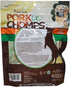 Pork Chomps Pressed Pork Skin Dog Chews, 2.5-inch Rings, Real Chicken, 8 Count...
