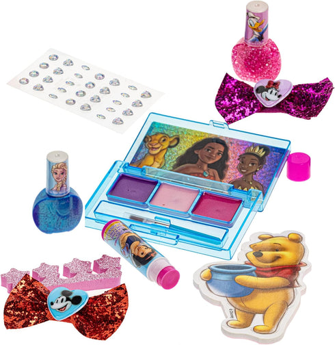 Disney 100 Shoulder Bag Makeup Set for Kids | Makeup Kit Includes Lip Balm, Nail Polish, Hair Bows & More | Suitable for Ages 3+ by Townley Girl...