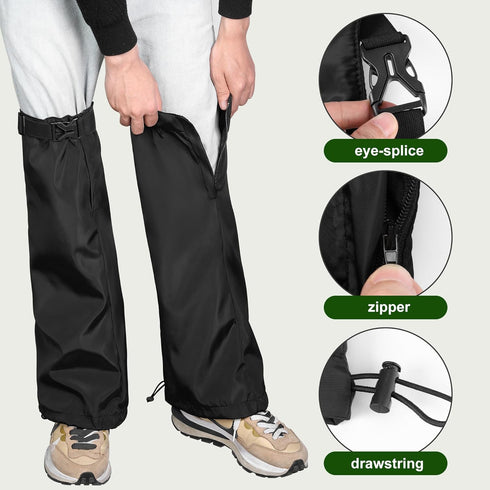 2 PCS Lawn Care Leg Gaiters-Weed Eating Leg Protectors-Garden Trimming Leg Chaps-Adjustable Leg Guards for Garden and Farm Working...