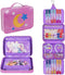 Hair Accessories Organizer, Shiny Bow Holder for Baby Girls, Travel Hair Storage Bag for Hair Clips, Headbands, Scrunchies and Hair Ties(Purple)...