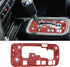 Bling Gear Shift Box Frame Cover Trim Sticker, Gear Shift Cover Bling Car Interior Accessories Compatible with Wrangler 2012-2018 (Red)...