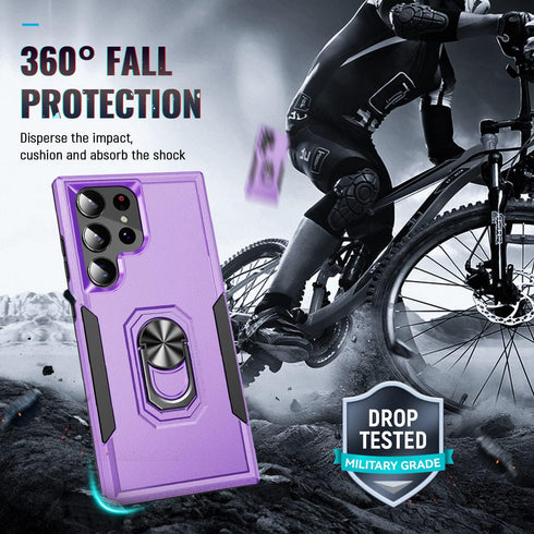 Phone Case for S23 Ultra Case Samsung S23 Ultra Phone Case for Women with Kickstand and Ring, Military Grade Drop Protection for Samsung Galaxy S2...