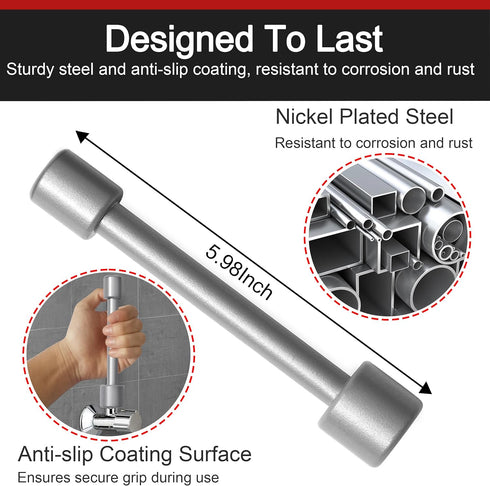 Plumbing Tools Angle Stop Wrench, Angle Stop Removal Tool for Professional Plumber, Plumbers Wrench Tools for Installing a New Compression Angle S...