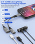 USB-C Male to Lightning Female Audio Adapter for iPhone 15, 2-in-1 USB C to Lightning Headphones Adapter and PD-60W Charger for iPad Pro, MacBook ...