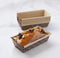 Pastry Chef's Boutique Disposable Rectangular Paper Loaf Pan Molds, All Natural Made, Recyclable, Microwave and Oven Safe, Small Display Cake Mold...