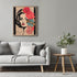 Posterizer 1 pcs-vintage woman with beautiful flowers collage-Retro Art-Floral & Botanical Art-Gift for Art Lovers- UNFRAMED Wall Art...
