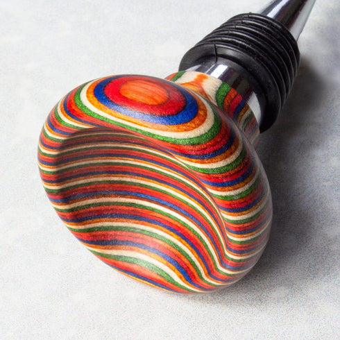 Baltique Marrakesh Collection Wine Bottle Stopper, Multicolor Leak-Proof and Reusable Wine Saver, Preserves Beverage Freshness...
