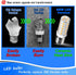 E17 Stovetop Microwave Light Bulbs 4 Watt Equivalent 40 Watt 6000K Daylight White 120V LED Intermediate Base Light Bulb for Pendant Chandelier Cei...