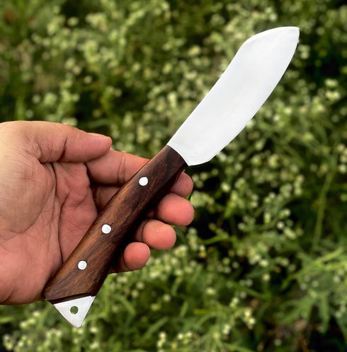 Nessmuk Knife Bushcraft Knives 9 Inches Hunting Fixed Blade Knife, Full Tang Bowie Knife, Outdoor Survival Skinning knife, Camping knife, Hunting ...