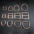 Bytiyar Metal Bukles Sets(8 pcs), Quick Side Release Buckles+Tri-Glide Clips+D&O Rings Assorted Sewing Fasteners Kits DIY Accessories for Webbing ...
