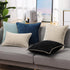decorUhome Chenille Soft Throw Pillow Covers 18x18 Set of 2, Farmhouse Velvet Neutral Decorative Pillow Covers with Stitched Edge for Couch Sofa B...