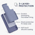 kwmobile Case Compatible with Samsung Galaxy S22 Case - TPU Silicone Phone Cover with Soft Finish - Matte Lavender Grey...