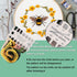 Lukinbox Embroidery Kit for Beginners Adults, 3 Sets Cross Stitch Starter Kits Include 3 Stamped Embroidery Clothes with Floral and Bee Pattern, 1...