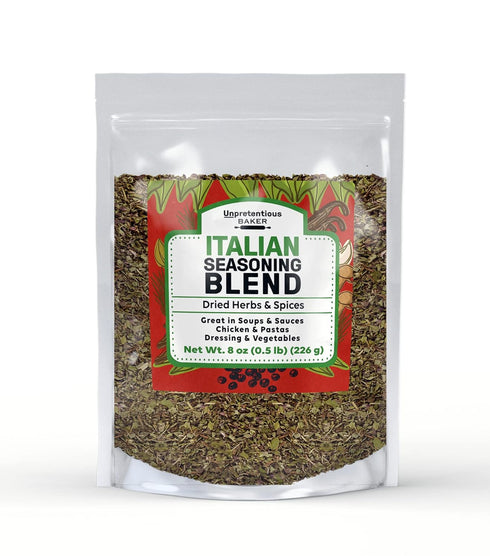 Unpretentious Italian Seasoning, 8 oz, Great in Soups & Sauces, Delicious Seasoning Blend...