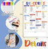 Large Grocery List Magnet Dry Erase Board for Fridge 12'' x 8'' Grocery List Magnet Pad with Magnetic Dry Erase Markers and Whiteboard Eraser for ...