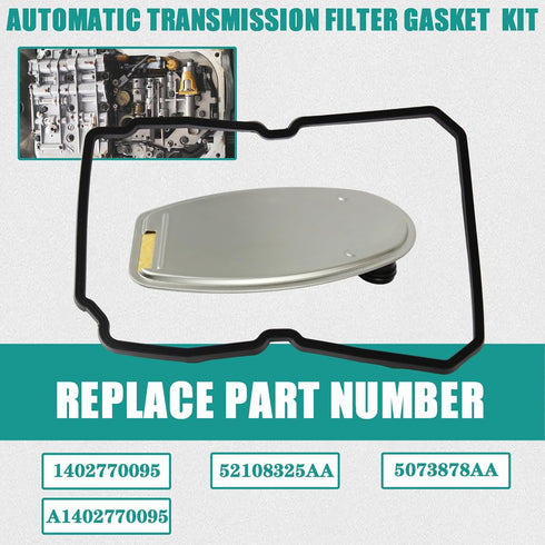 722.6 Automatic Transmission Filter Kit Compatible with 2003-2018 Jeep Wrangler/JK/Commander Dodge Charger Sprinter 2500/3500 Magnum Durango Nitro...