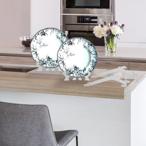 15 Pcs 7 Inch Clear Plastic Easels or Stand/Plate Holders, Displays Pictures/Photos, Artworks, Posters, Small Boards...