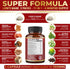 5X Potency 2 Packs 90 Capsules Lions Mane Mushroom Supplement, 5050mg, 6 Month Supply with Cordeyceps, Reishi, Ashwagandha, Focus, Memory and Brai...