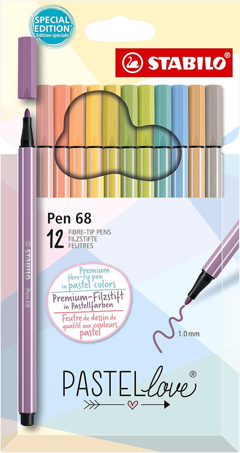 Stabilo Pen 68 Marker Wallet Sets, MultiColor...