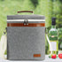3 Bottle Insulated Wine Tote Carrier Bag, Portable Travel Padded Wine Cooler - Corkscrew Opener, Handle and Adjustable Shoulder Strap, Wine Lover ...