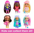 Barbie Extra Mini Minis Doll with Brunette Hair, Alien Sweater Dress & Peace Sign-Themed Accessories & Stand, 3.25-inch...