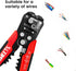 KAIWEETS Self Adjusting Wire Stripper - 3 in 1 Heavy Duty Automatic Wire Stripping Tool | 10-24 AWG Wire Cutter for Electrical Cable Cutting, Crim...
