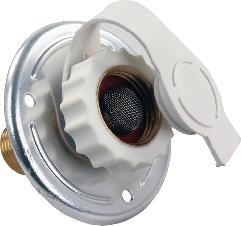 JR Products 62185 Aluminum City Water Flange - 1/2" MPT x 3/4"...