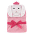 Hudson Baby Unisex Baby Cotton Animal Face Hooded Towel, Princess Bunny, One Size...