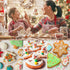 KAISHANE Christmas Cookie Cutter Set,12 Pieces Stainless Steel Biscuit Cutters Shape bells, angels, christmas lights, doe, star christmas tree, so...