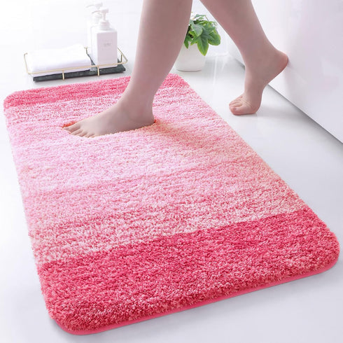 Arotive Microfiber Bathroom Rugs, Shaggy Soft and Absorbent Bath Rug, Non-Slip, Thick Plush Bathroom Mat, Machine Washable Dry Bath Mats for Bathr...