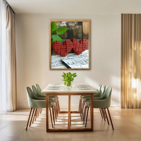 Posterizer 1 pcs-Valentine’s Day themed heart and book design -1-Romantic Art-Holiday Poster Collection-Gift for Couples boyfriend girlfriend Husb...