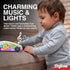 Light-Up Transparent Car Toy for Kids - 1 Pack - Bump and Go Colorful Moving Gears, Music, LED Effects - Fun Educational Toy - Great Birthday Gift...