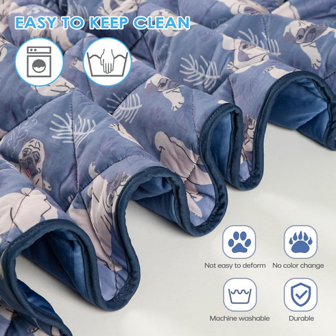 Langsprit Dog Cooling Mat, Washable Dogs Cats Pet Non-Toxic Cooling Pads Summer Sleeping Kennel Mats?Pet Self Cool Ice Blanket for Indoor & Outdoo...