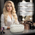 Travel Make Up Bag with Compartments, Flat Toiletry Bag, Makeup Toiletry Travel Bag, Open Flat Waterproof Makeup Bag with Handle, Portable Makeup ...