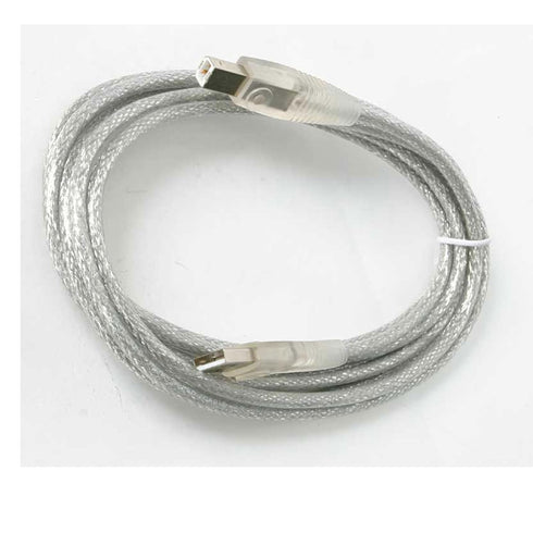 StarTech.com 10 ft Transparent USB 2.0 Cable - A to B - USB cable - USB (M) to USB Type B (M) - USB 2.0 - 10 ft - molded - transparent - USB2HAB10...